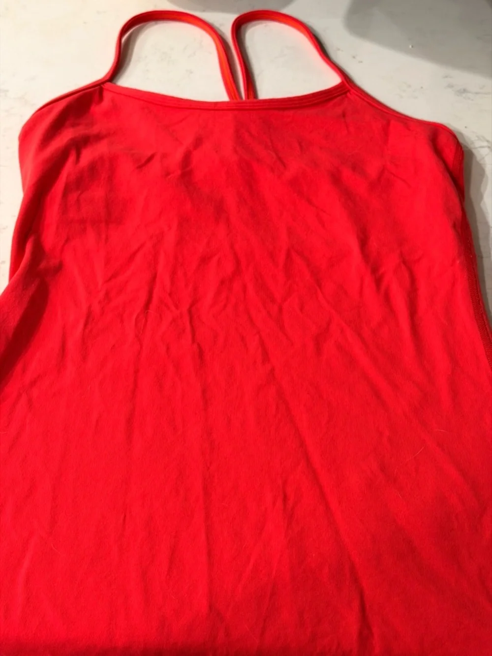 Lululemon Red Flow Y Tank